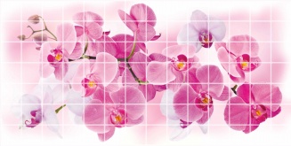 Панель ПВХ Мозаика Орхидея розея 955х480 мм фото 2117