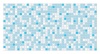 Панель ПВХ Мозаика Голубая 955×480 мм