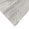 Самоклеящиеся вспененные 3D панели "Белая плитка с узорами" (700*700*3 мм) фото 2286