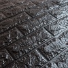 Самоклеящиеся вспененные 3D панели "Кирпич черный" (700*770*4 мм) фото 2313