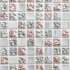 Панель ПВХ Мозаика Коллаж серый 960х480 мм фото 2450