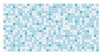 Панель ПВХ Мозаика Голубая 955×480 мм