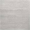 Самоклеящиеся вспененные 3D панели "Белая плитка с узорами" (700*700*3 мм)
