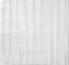 Самоклеящиеся вспененные 3D панели "Мозаика белая" (700*770*3 мм)