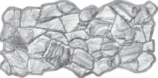 Панель ПВХ Камни Песчаник графитовый 980х480 мм
