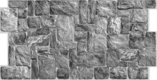 Панель ПВХ Камень Натуральный серый 980×498 мм