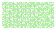 Панель ПВХ Мозаика Зеленая 955×480 мм