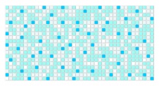 Панель ПВХ Мозаика Синяя 955×480 мм