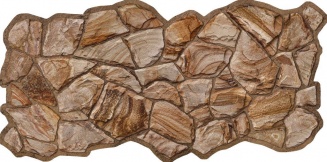Панель ПВХ Камни Песчаник коричневый 980х480 мм фото 2378