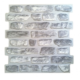 Панель ПВХ самоклеющаяся мозаика Мергель глинистый 480х480 мм фото 2424