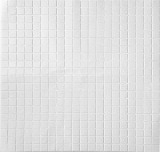 Самоклеящиеся вспененные 3D панели "Мозаика белая" (700*770*3 мм) фото 2418