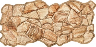Панель ПВХ Камни Песчаник янтарный 980х480 мм фото 2372