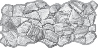 Панель ПВХ Камни Песчаник графитовый 980х480 мм фото 2370
