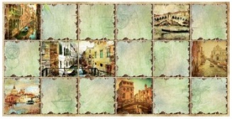 Панель ПВХ Граненый Квадрат Венеция 960×480 мм фото 1986