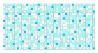 Панель ПВХ Мозаика Синяя 955×480 мм фото 919