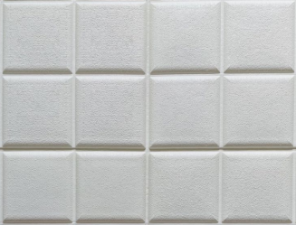 Самоклеящиеся вспененные 3D панели "Квадраты белые" (600*600*8 мм) фото 2358
